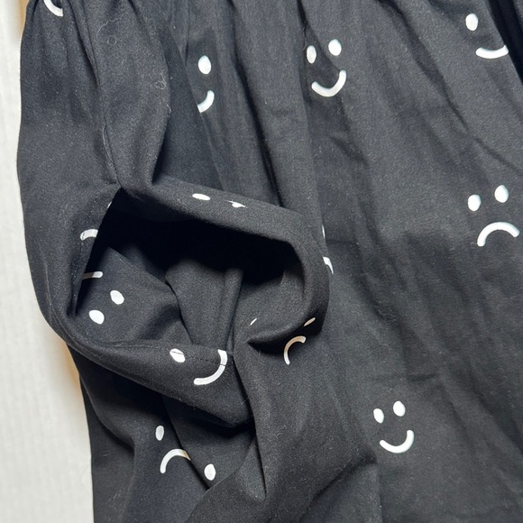 LAZY OAF NWT Happy Sad Gilet Dress Black White Dual Zipper Sleeveless Skater XS - Picture 16 of 16